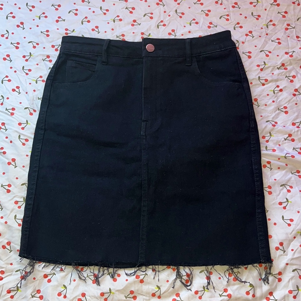 H&M fringe high waist skirt